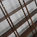 French Oak Mid-Century Bobbin Shelving Unit