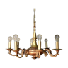 Two-Tone Bronze Chandelier with 8 Arms of Light