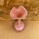 Old Pink Opaline Soliflore Vase + Vintage Gold & Camé Decor