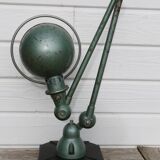 JIELDE 2-arm green lamp, 1960s square foot