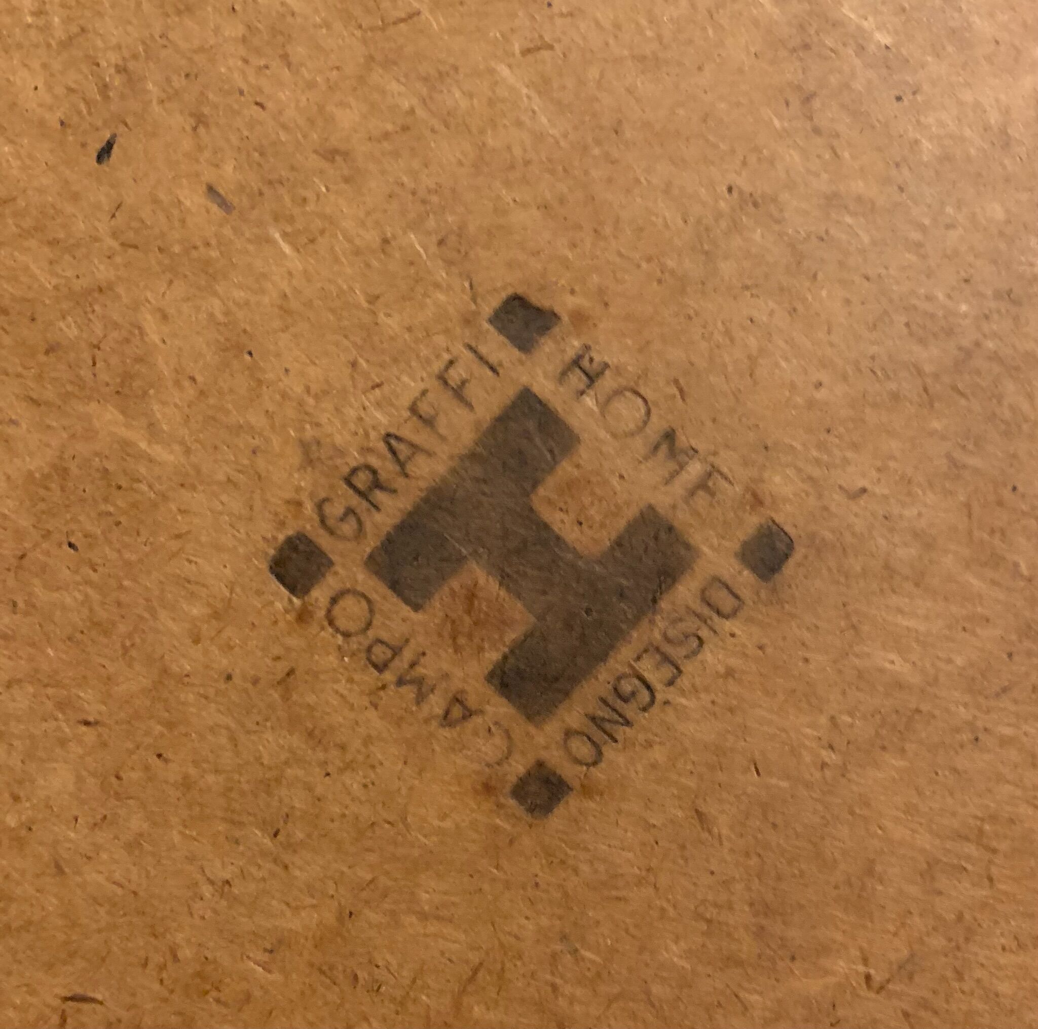 Campo & Graffi - teak vintage wall mirror - 60s mid century modern wood mirror made in italy