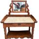 Wood and marble washstand – late 19th century
