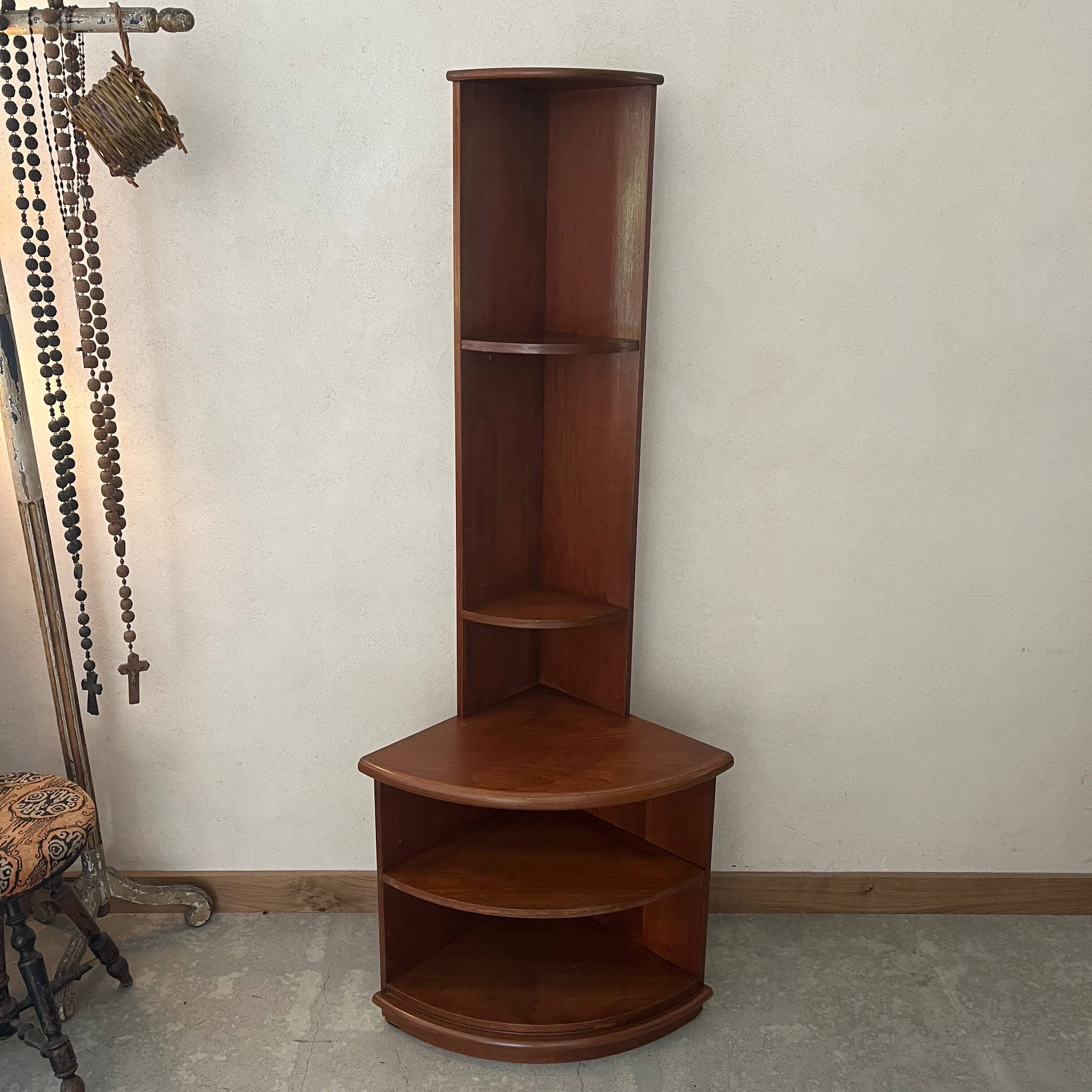 Vintage wooden corner cabinet