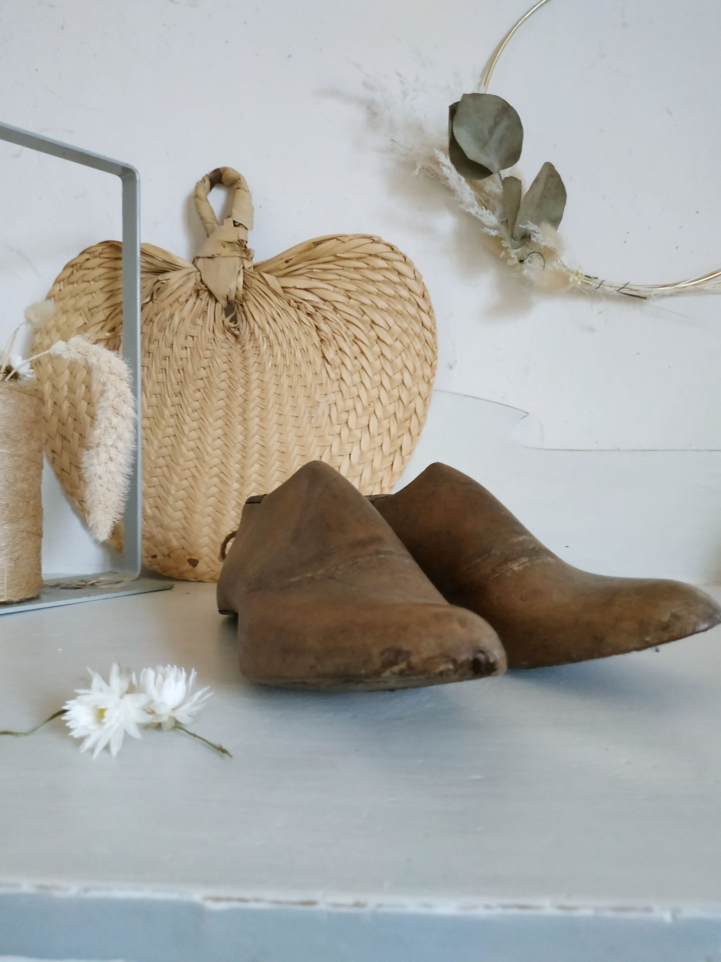 Old wooden shoe trees