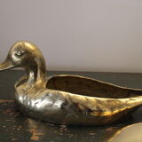 Empty pocket vintage brass duck
