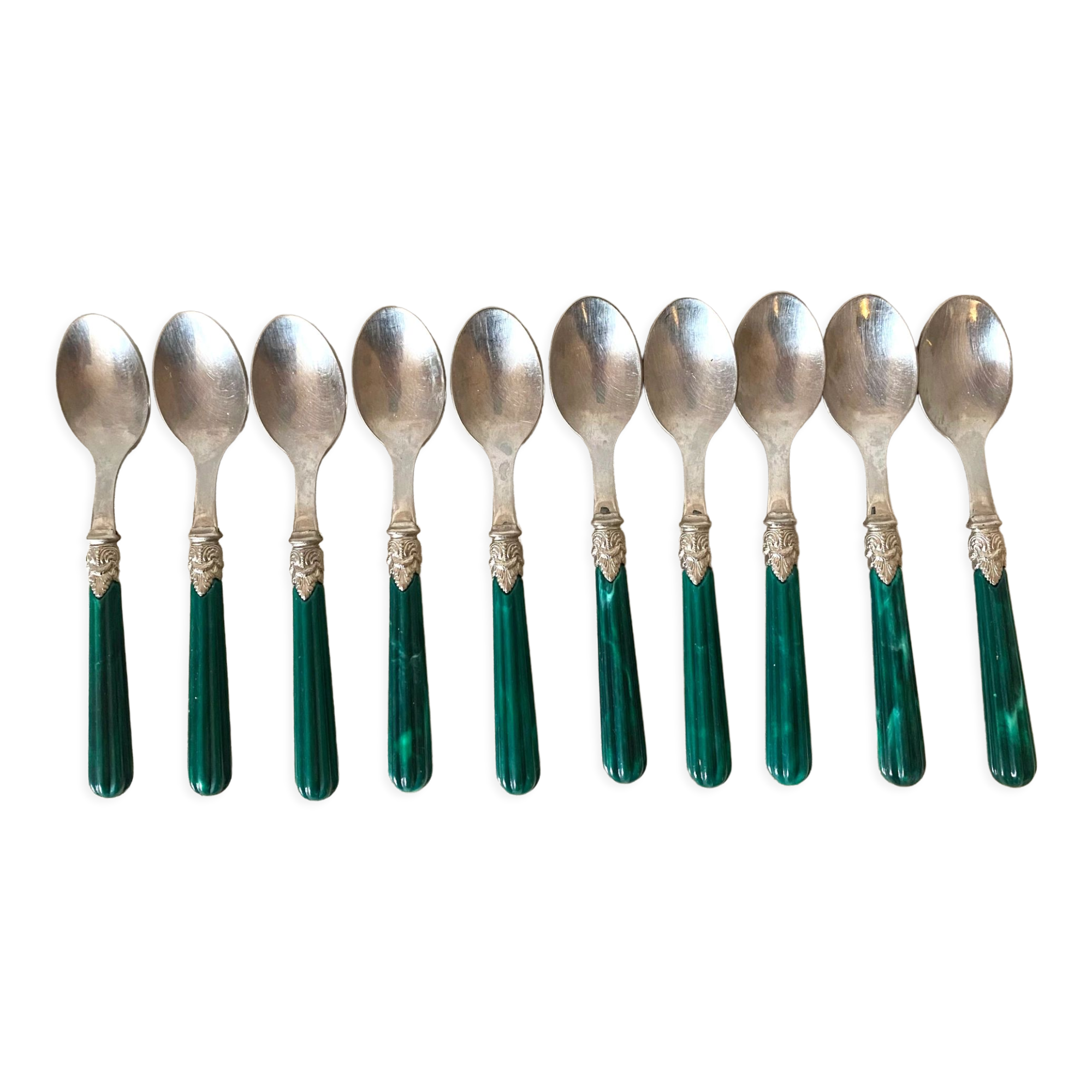 Retro style stainless teaspoon, Italy