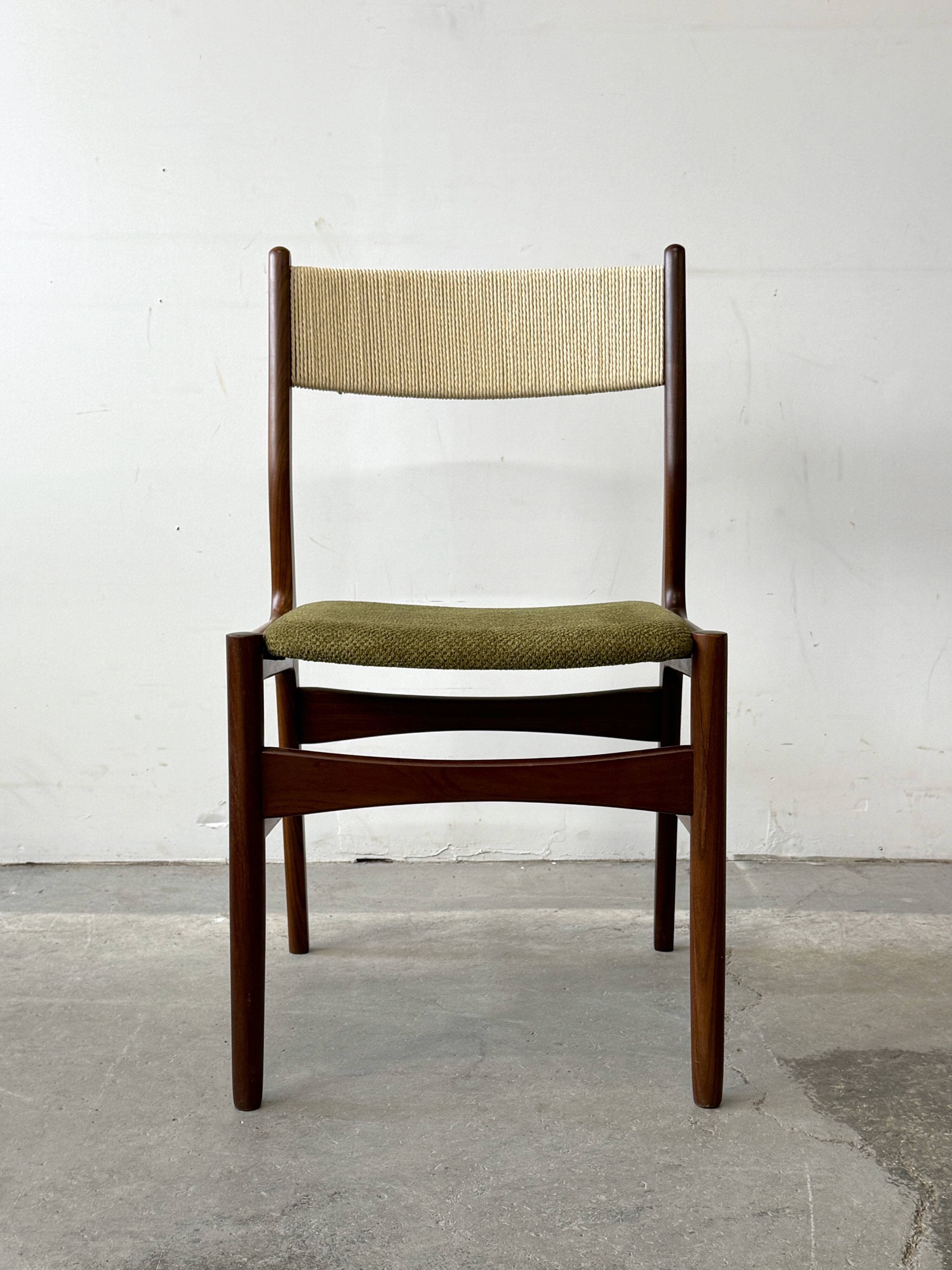 Set of teak Chairs, Denmark 1960s, Mid-C, Vintage