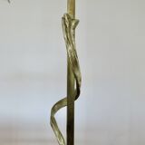 Pair of gilded brass lamps in the style of Fondica, 1970s
