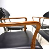 Set of four Coro dining chairs by Luigi Origlia, 1980