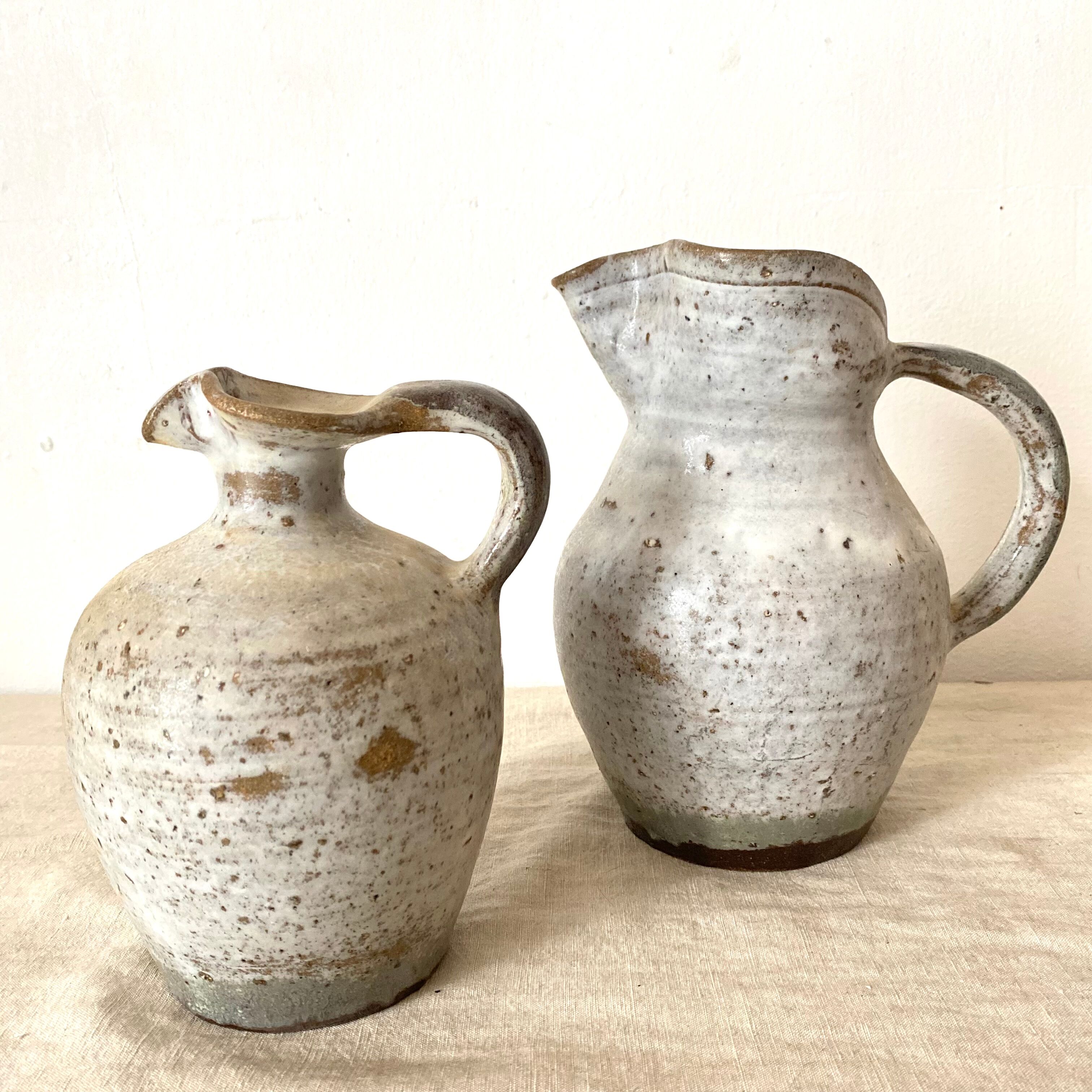 Pitchers, stoneware jugs