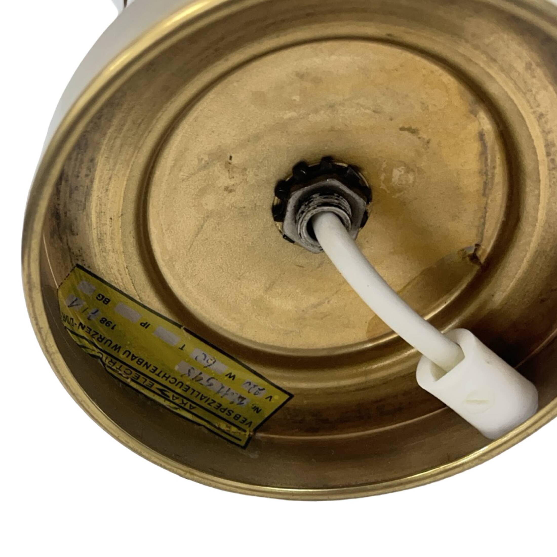 AKA Leuchten – Crystal and Brass Table Lamp, Germany, 1970s, Mid-Century Mo