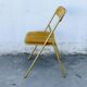 Set of 4 folding velvet chairs, Souvignet brand
