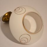 White and gold suspension