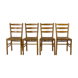 Chaises de salle à manger assises par Hein Salomonson années 1950, Set de 4