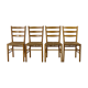 Chaises de salle à manger assises par Hein Salomonson années 1950, Set de 4
