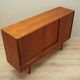 Buffet haut en teck, design danois, années 1970, production : Danemark