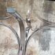 Table ovale en verre vintage