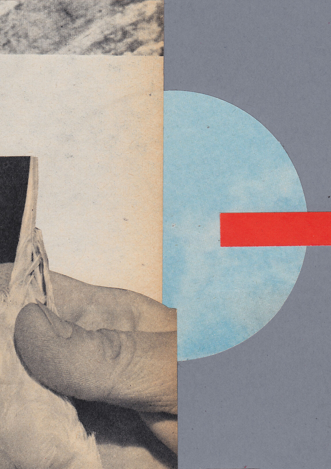 Collage on spring paper