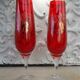 2 flutes champagne artisanat Murano décor pampres