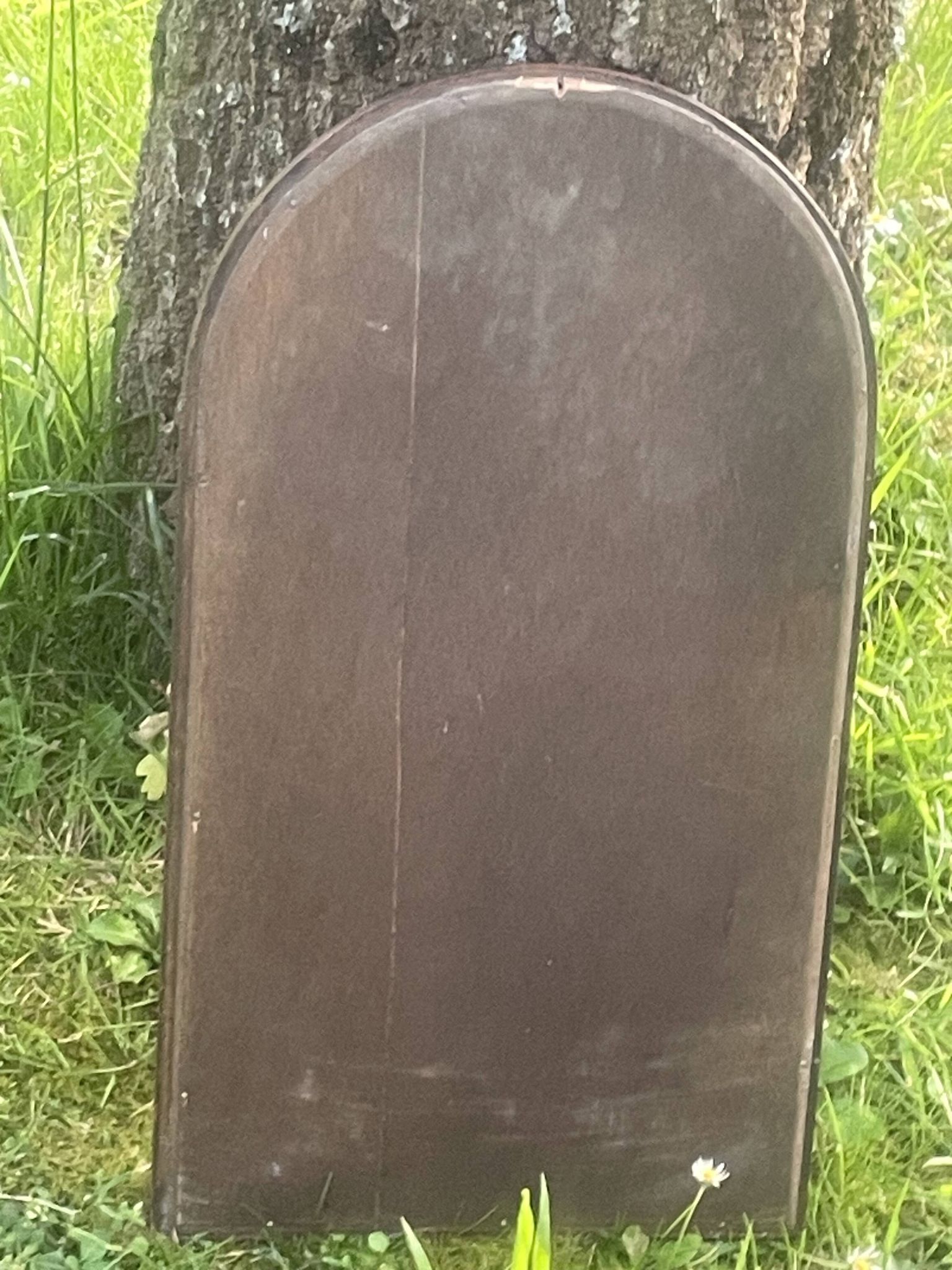 Old molded wooden mirror