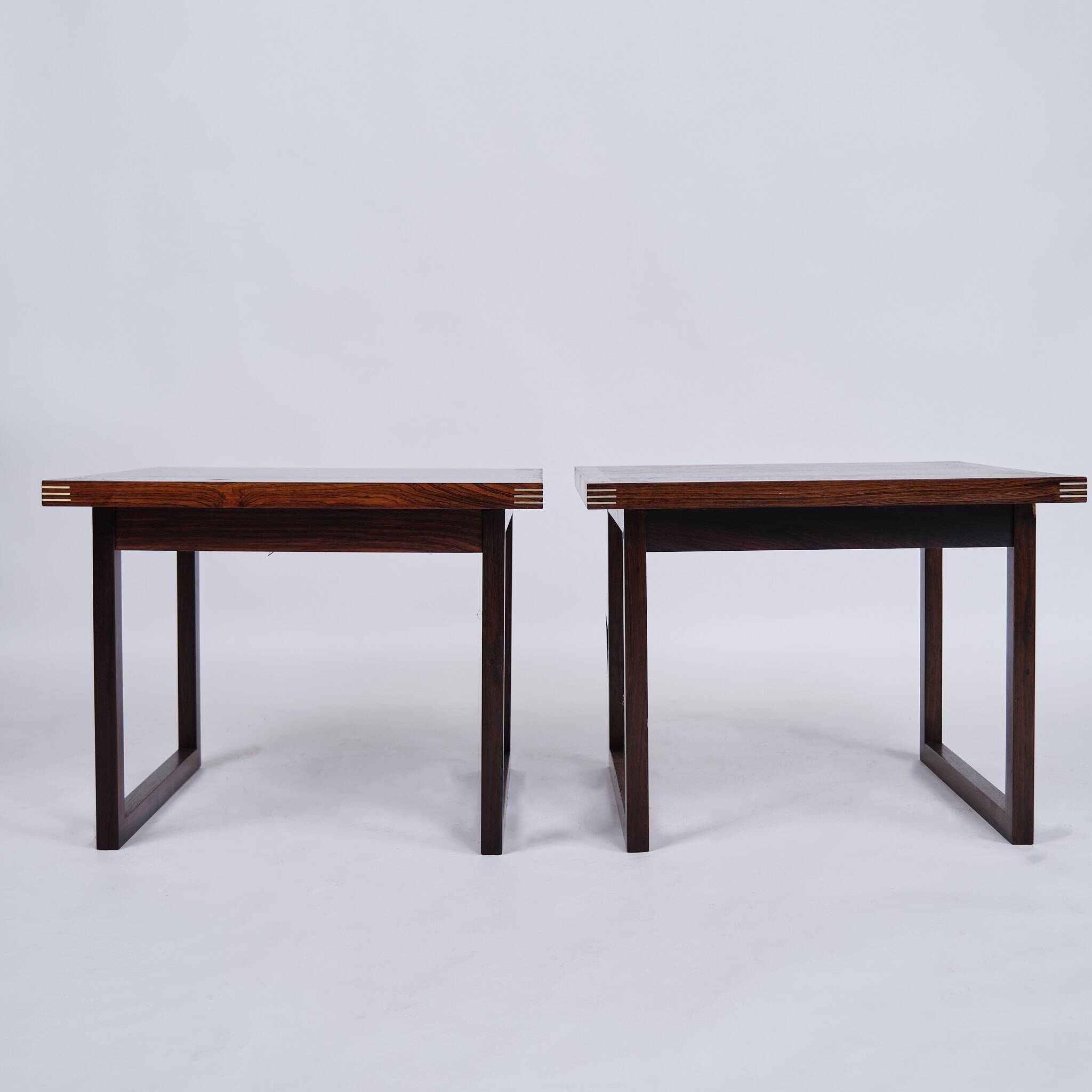 Ensemble de tables d'appoint / tables basses - palissandre - Rud Thygesen - Heltborg Furniture - 1960