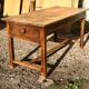 Table de ferme en sapin 150 cm 2 tiroirs