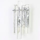Superb wall sconces in crystal rod by Kinkeldey, Germany, 1970s.
