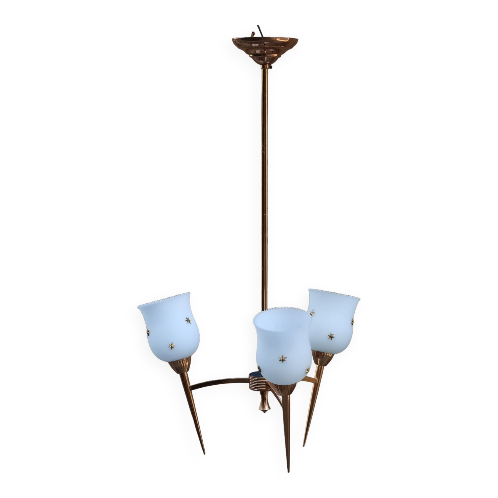 Glass chandelier 1960