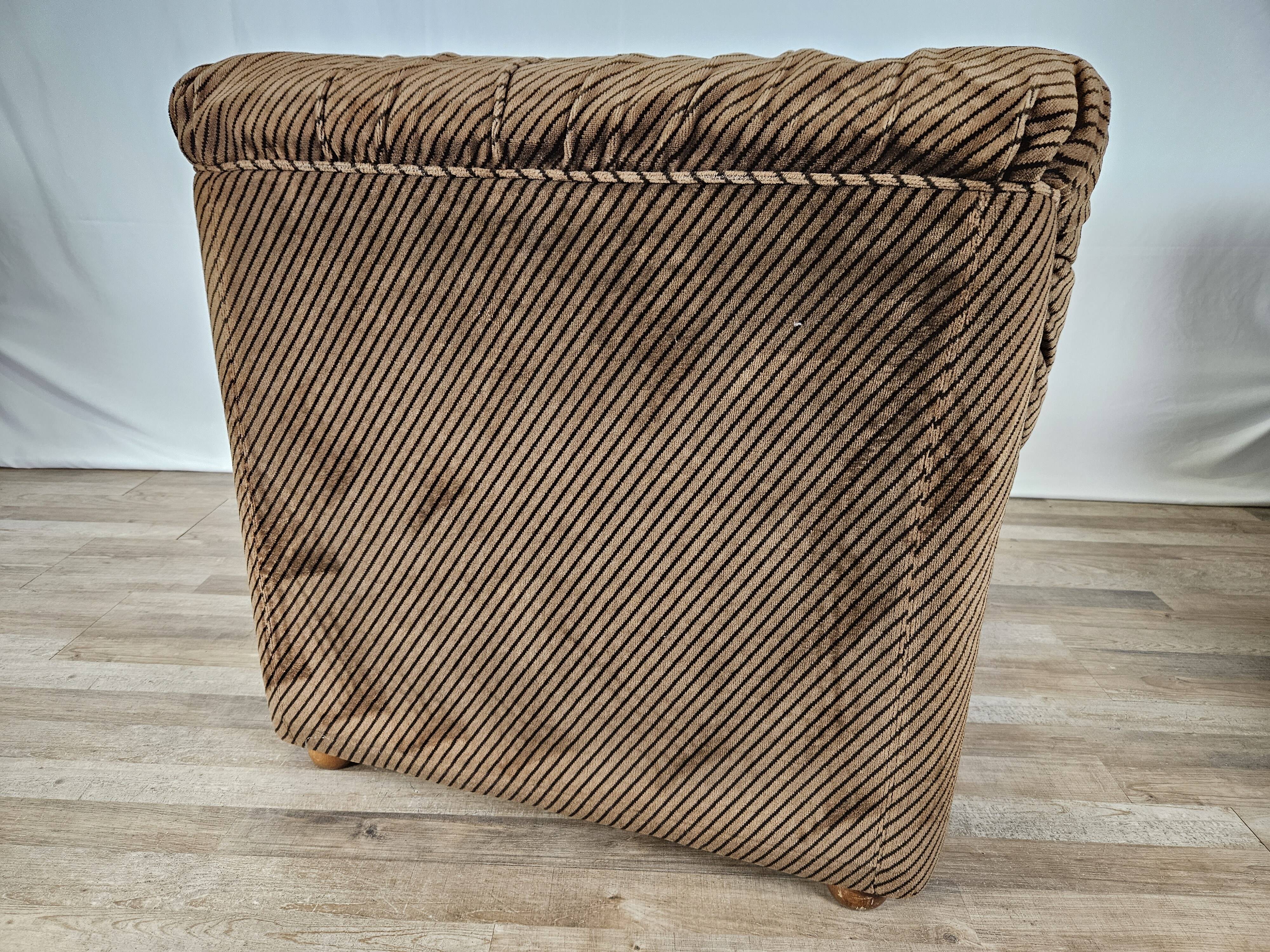 Five-seater corner modular sofa from 70s