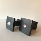 Pair of black candlesticks