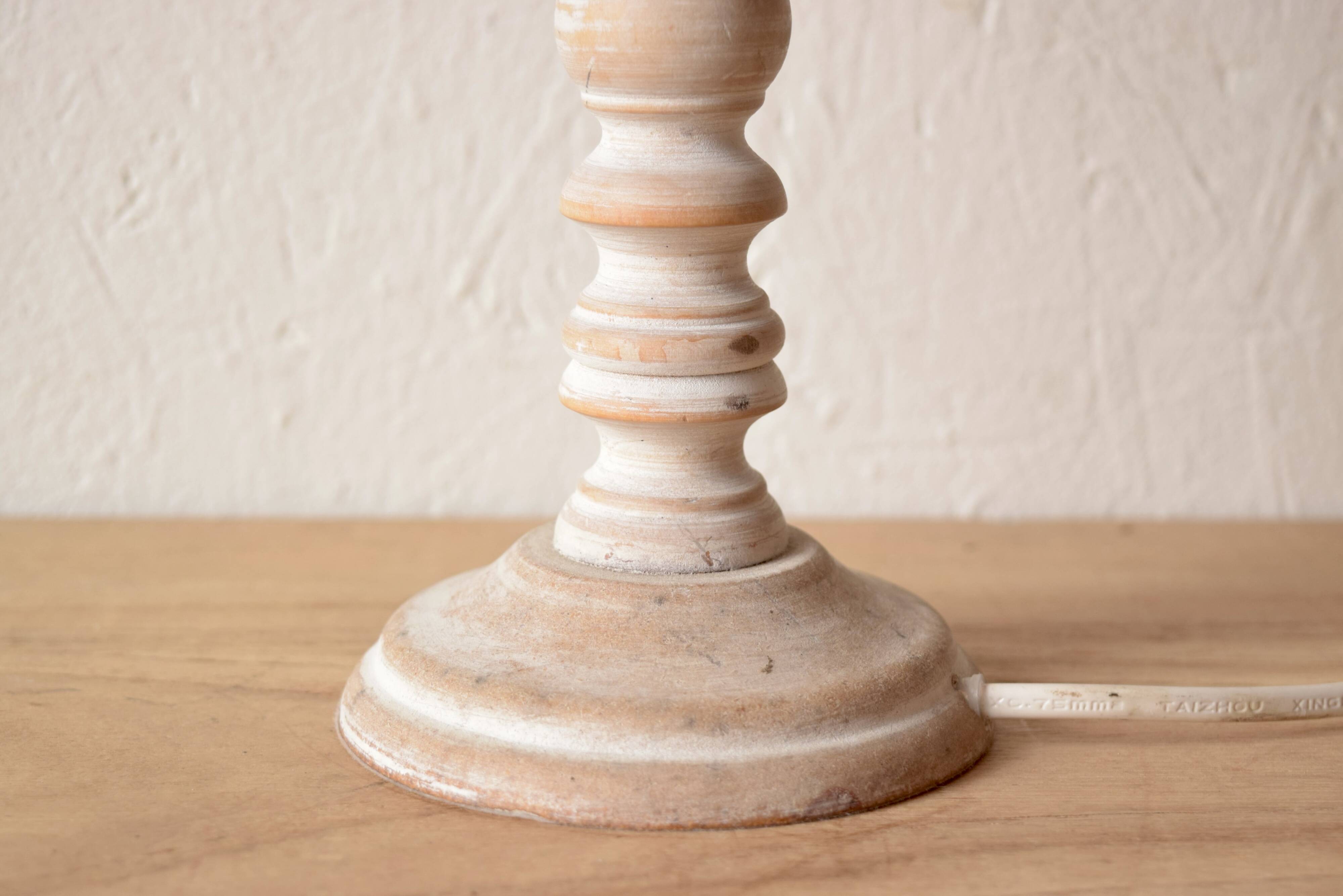 Vintage wooden table lamp