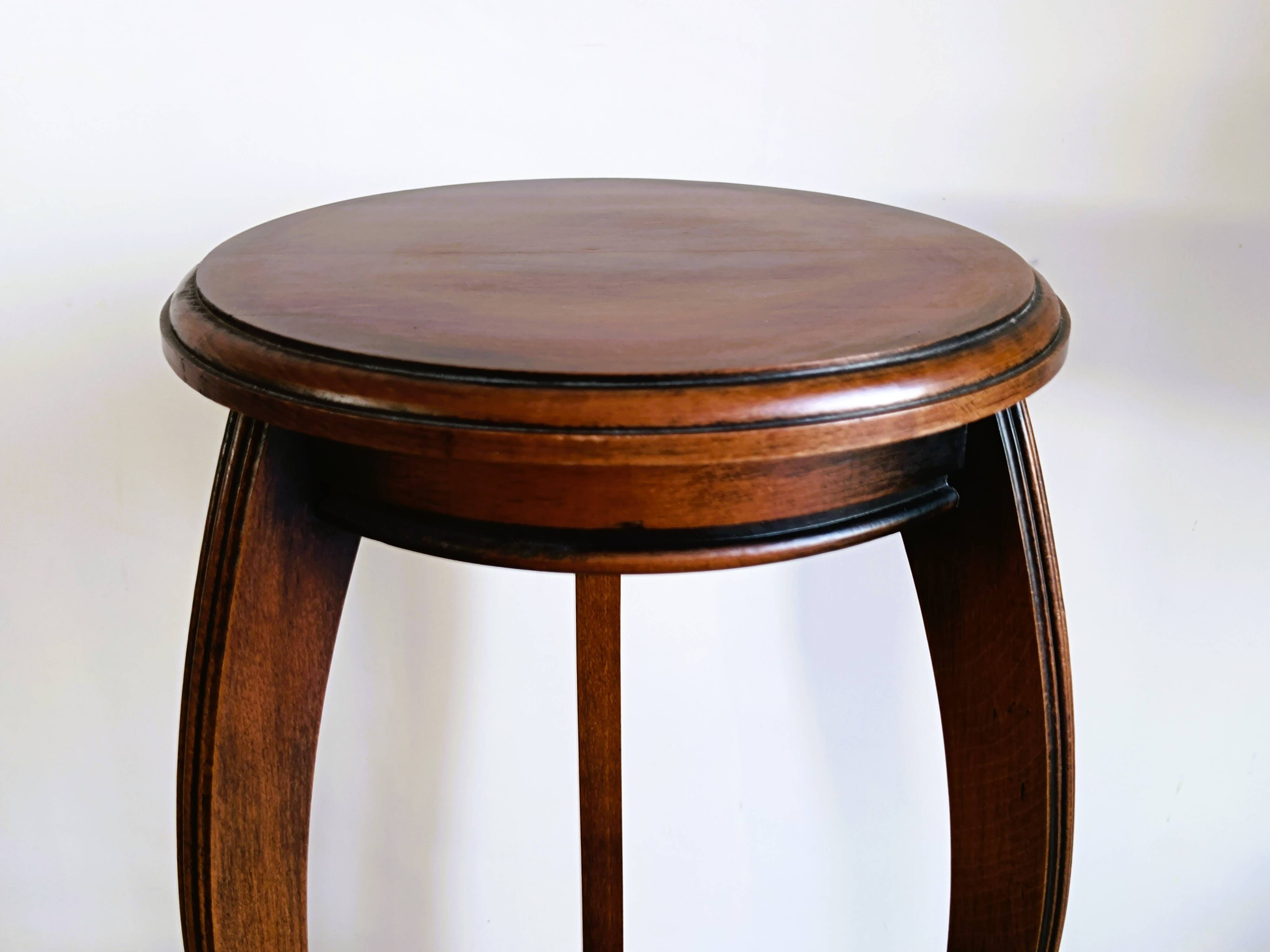 Small solid wood stool