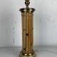 Midcentury bamboo and brass large mushroom table lamp by Leola, 1960s
