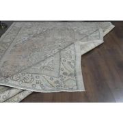 1970s Vintage Persian Handmade Wool Cotton Orange Area Rug 243x314