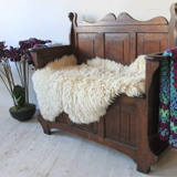 Antique Oak Bench With Storage