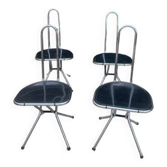 Lot de 4 chaises 70s