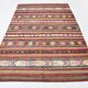 Small Size Pastel Kilim Rug, Vintage Kilim Boho Style Rug, 169x257 Cm