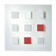 Wall lamp Metalo of Ten Hours Ten white and red