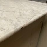 Patinated desk chest of drawers