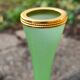 Vase in opaline green color