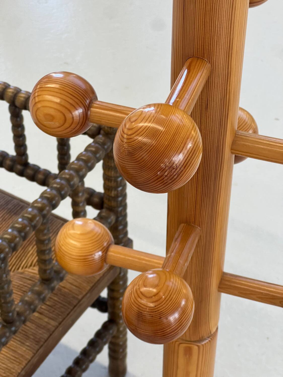 Children's pine coat rack