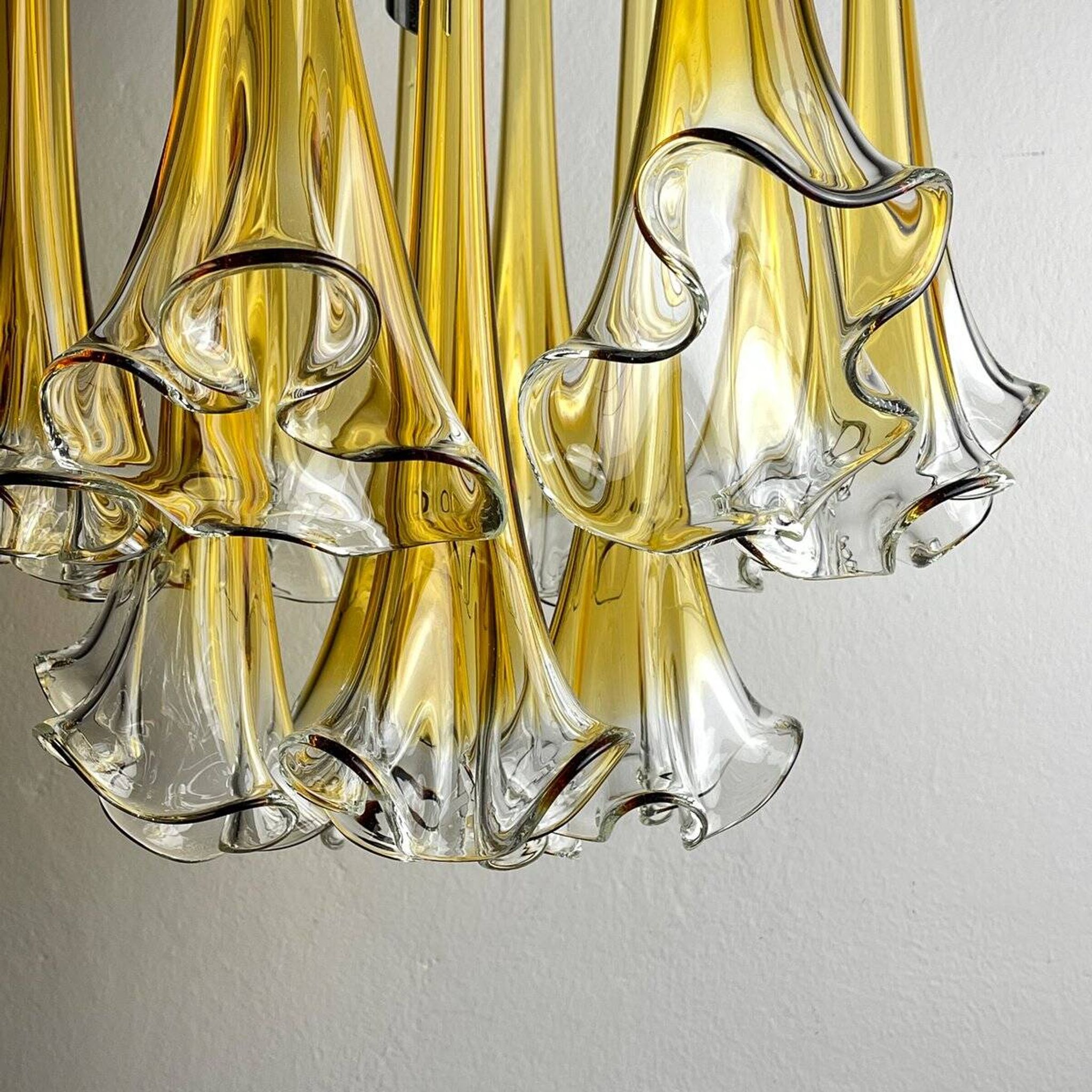 Vintage Italian Murano chandelier by Venini, 1960s