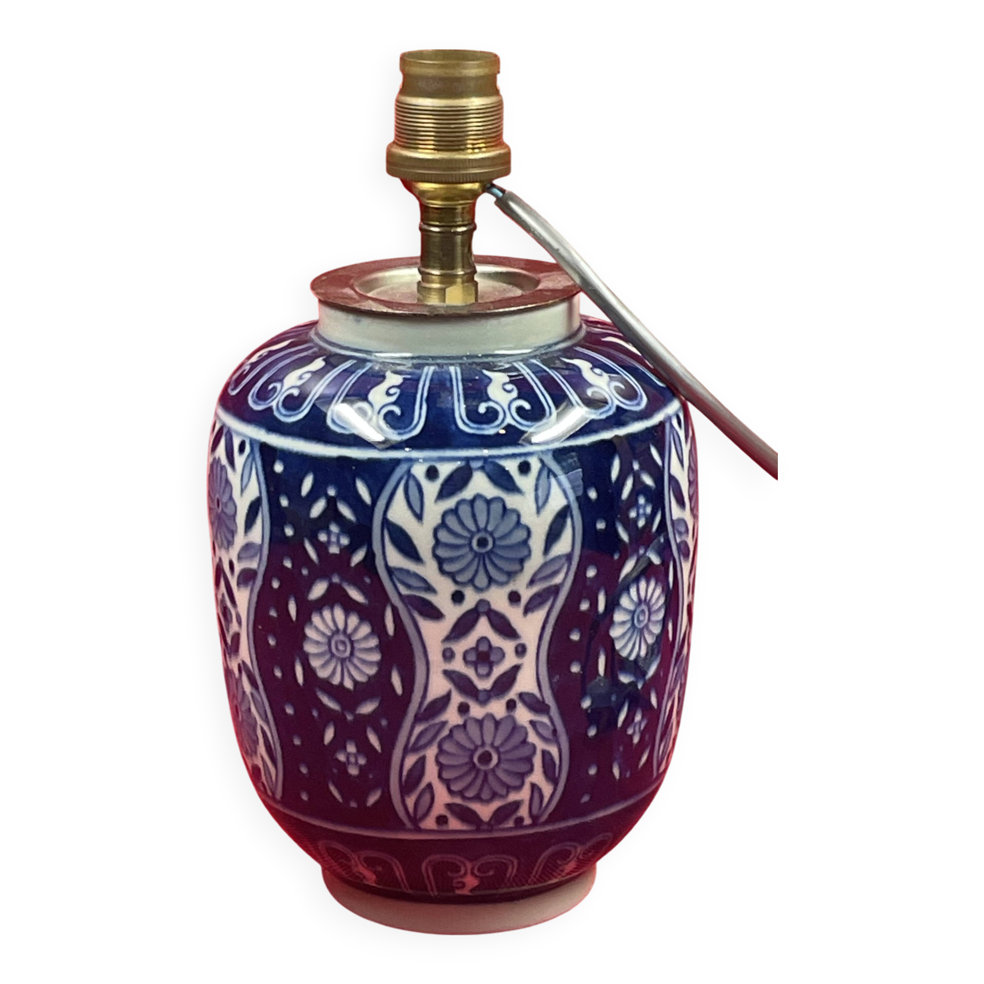 Lamp base, Asian porcelain vase, ideogram