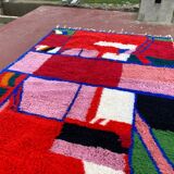 Contemporary Beni Ouarain Rug 300x200 cm – Multicoloured Abstract Patterns