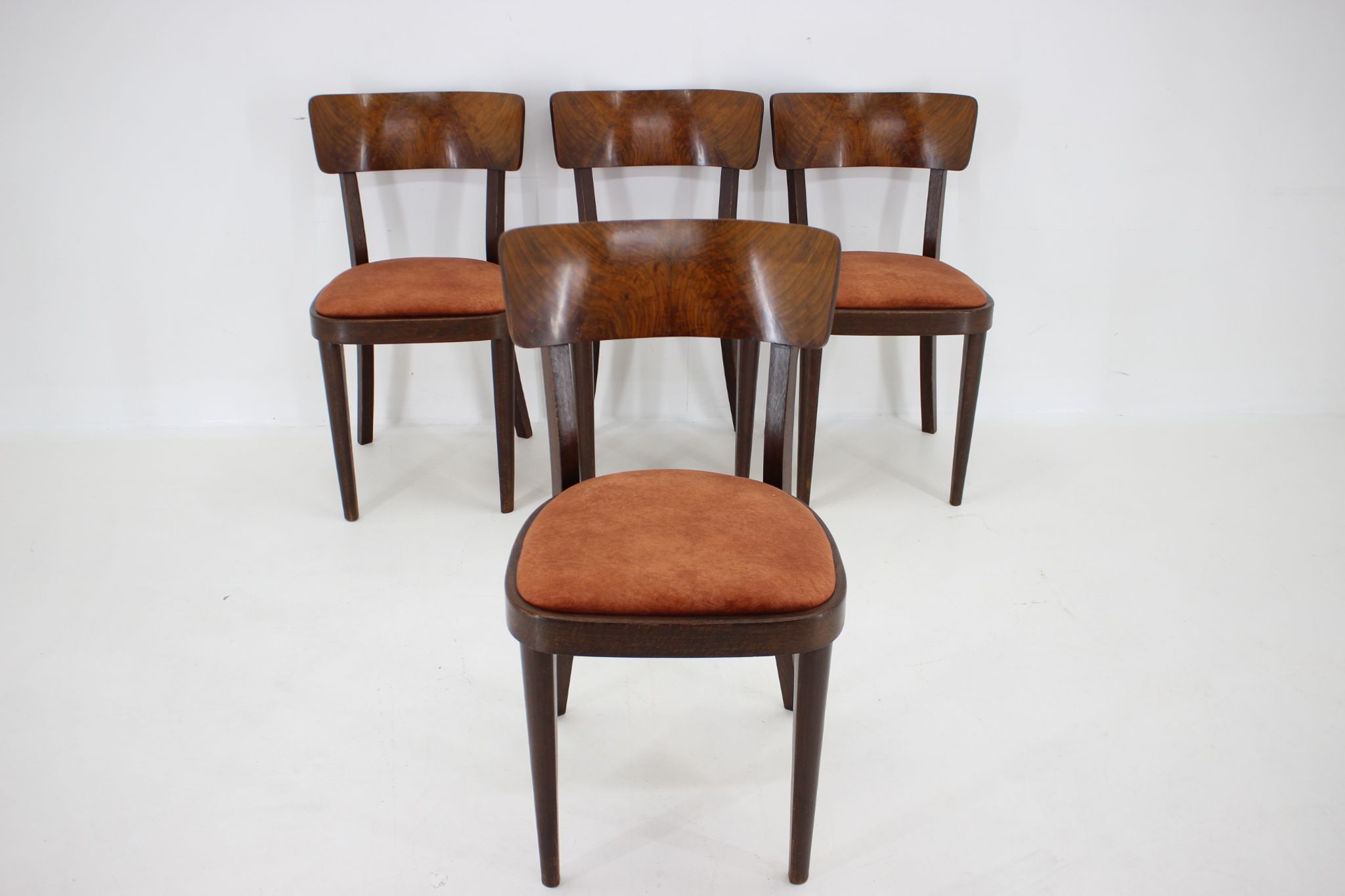 1940s Set of Four Dining Chairs ,Czechoslovakia