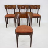 1940s Set of Four Dining Chairs ,Czechoslovakia