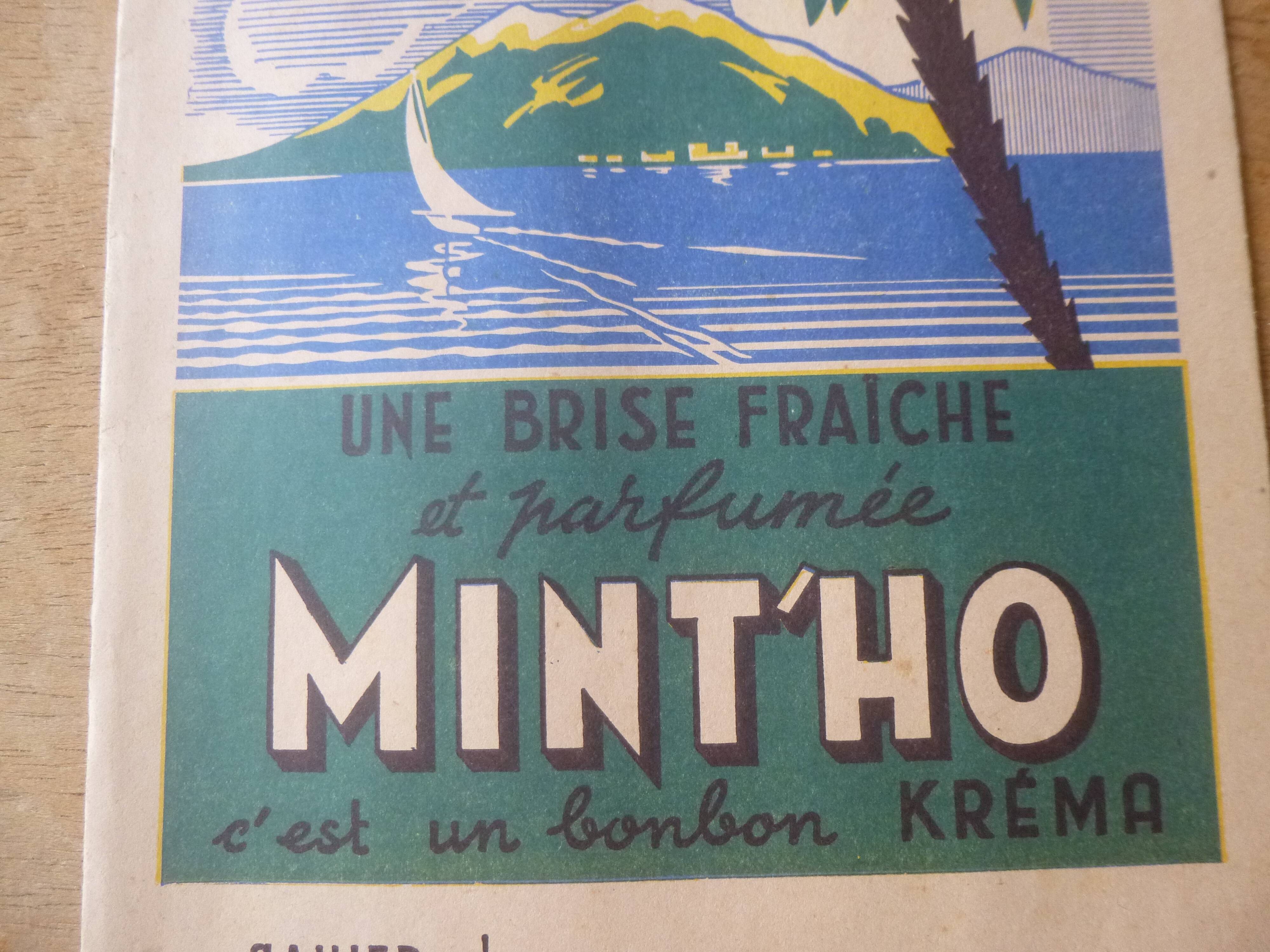 Affiche publicitaire années 50 Krema