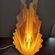 Vintage lamp Georgia Jacob 1970 resin and marble