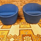Paire de fauteuils années 70 vintage