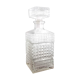 Diamond cut whisky decanter